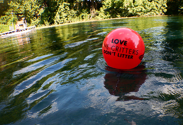 Large buoy at Sewell Park