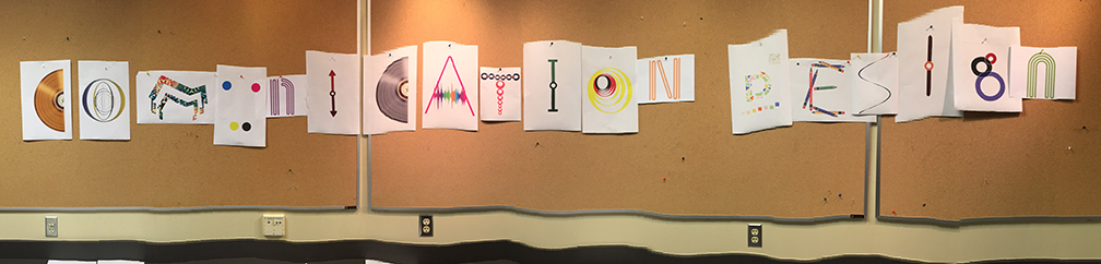 Group project of letter designs