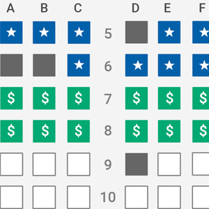 Airline Seat Map Concept